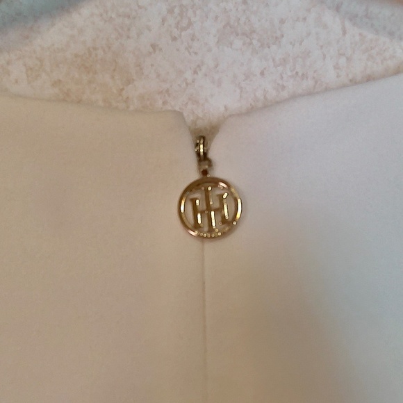 NWT Tommy Hilfiger White & Nude w/ Pink Band V-Neck Tennis Dress Size 8 - Picture 6 of 8